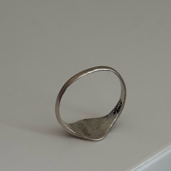 Antique Sterling Silver Signet “B” Ring - Picture 5 of 5